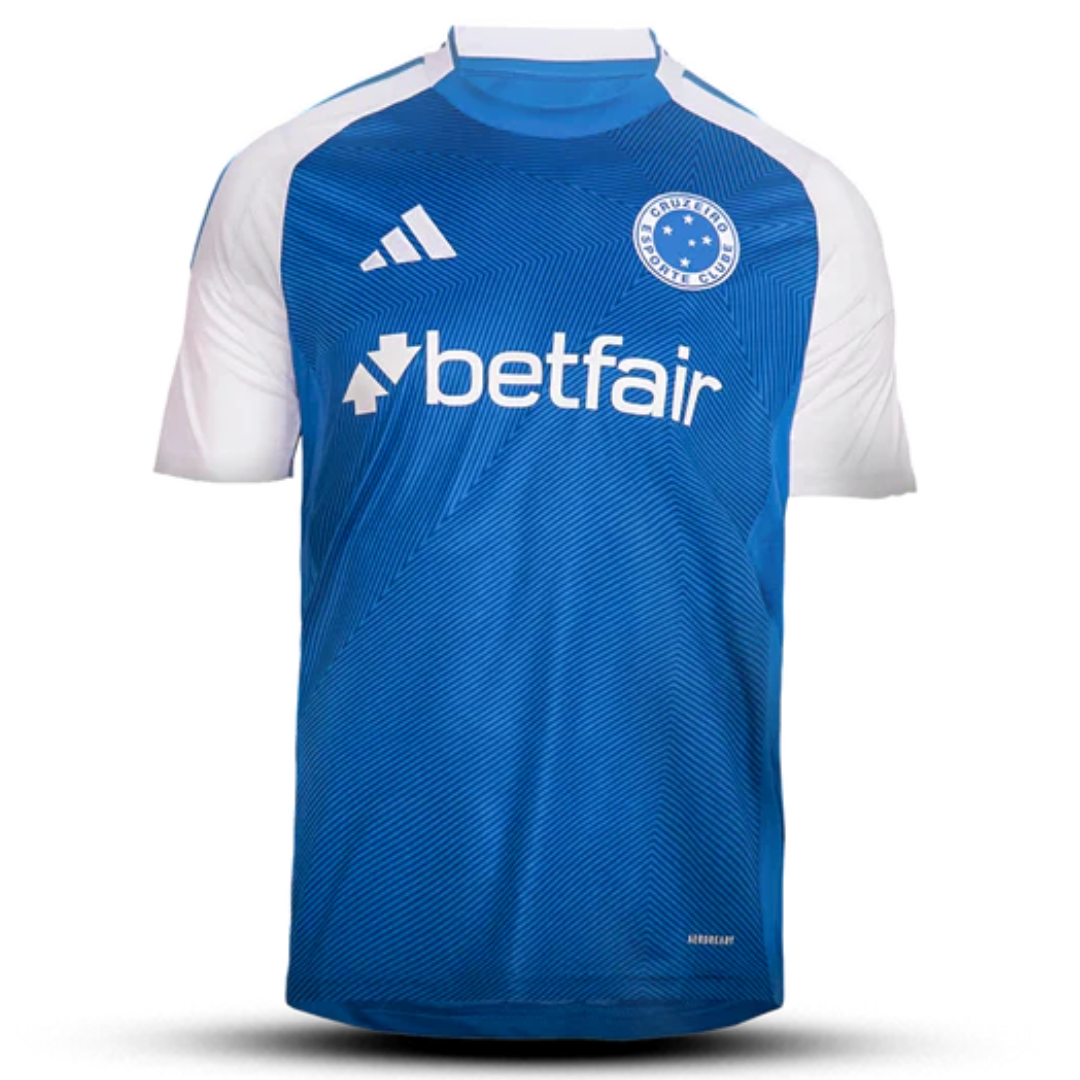 Camisa Cruzeiro I 25/26 Torcedor Adidas Masculina - Azul