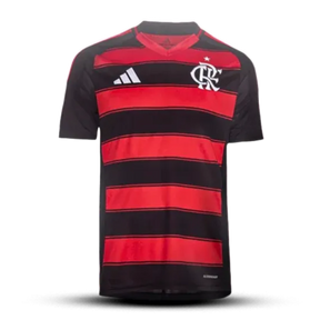 Camisa Flamengo I 25/26 s/n Torcedor Adidas Masculina - Preto
