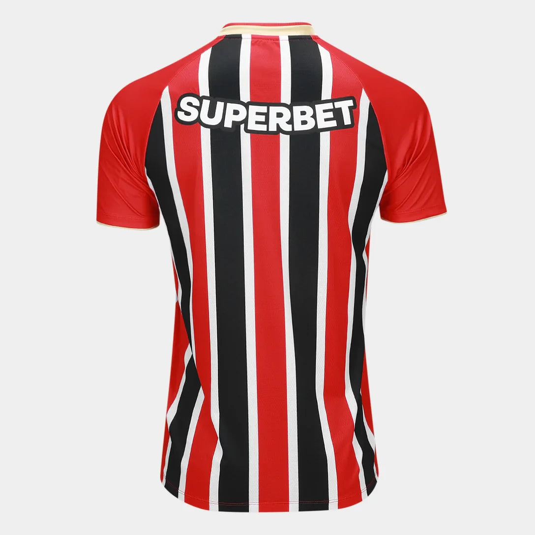 Camisa São Paulo II 25/26 Torcedor New Balance Masculina - Vermelho+Branco