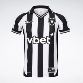 Camisa Botafogo Home 2025/26 - Torcedor Reebok Masculino - Preto e Branco