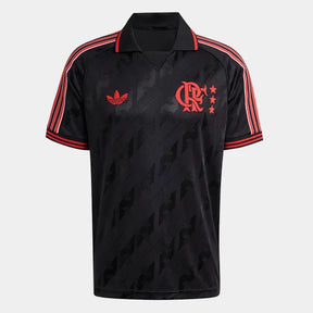 Camisa Flamengo Lifestyler 25/26 Adidas Masculina - Preto