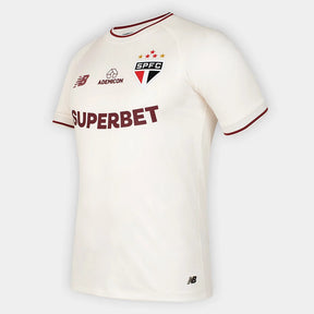 Camisa do São Paulo III 26/27 Masculina - Off White+Vinho