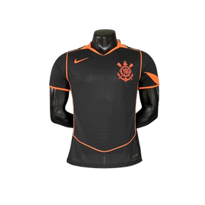 Camisa Timão Third 2025/26 Versão Jogador Nike Masculino - Preto e Laranja