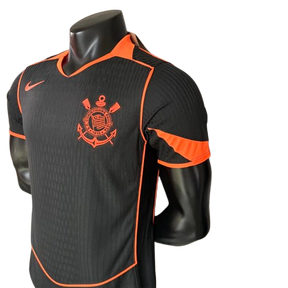 Camisa Timão Third 2025/26 Versão Jogador Nike Masculino - Preto e Laranja