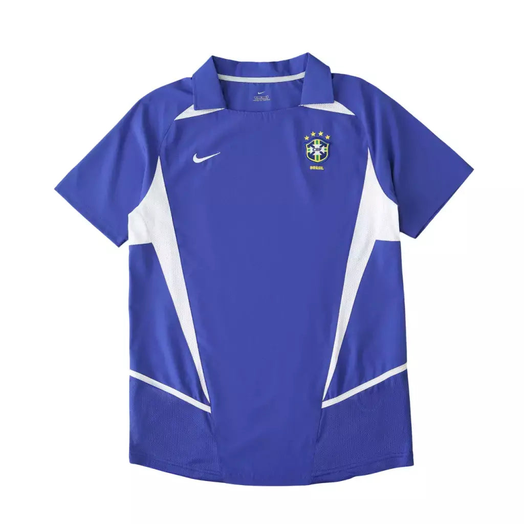 Camisa Retrô Seleção Brasil 2002 Azul