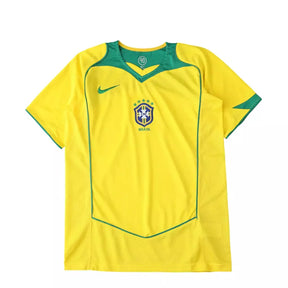 Camisa Brasil I 04/05 TOTAL 90 Retro Nike Masculina - Amarela