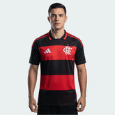 Camisa Flamengo Home 2026/27 - Adidas Torcedor Masculino - Vermelho e Preto
