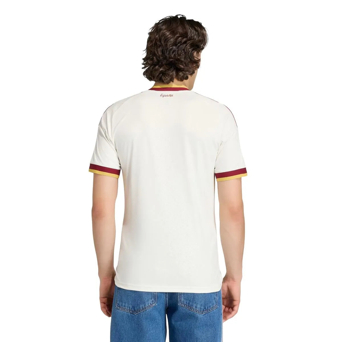 Camisa Espanha II 2026 Adidas Masculina - Off White