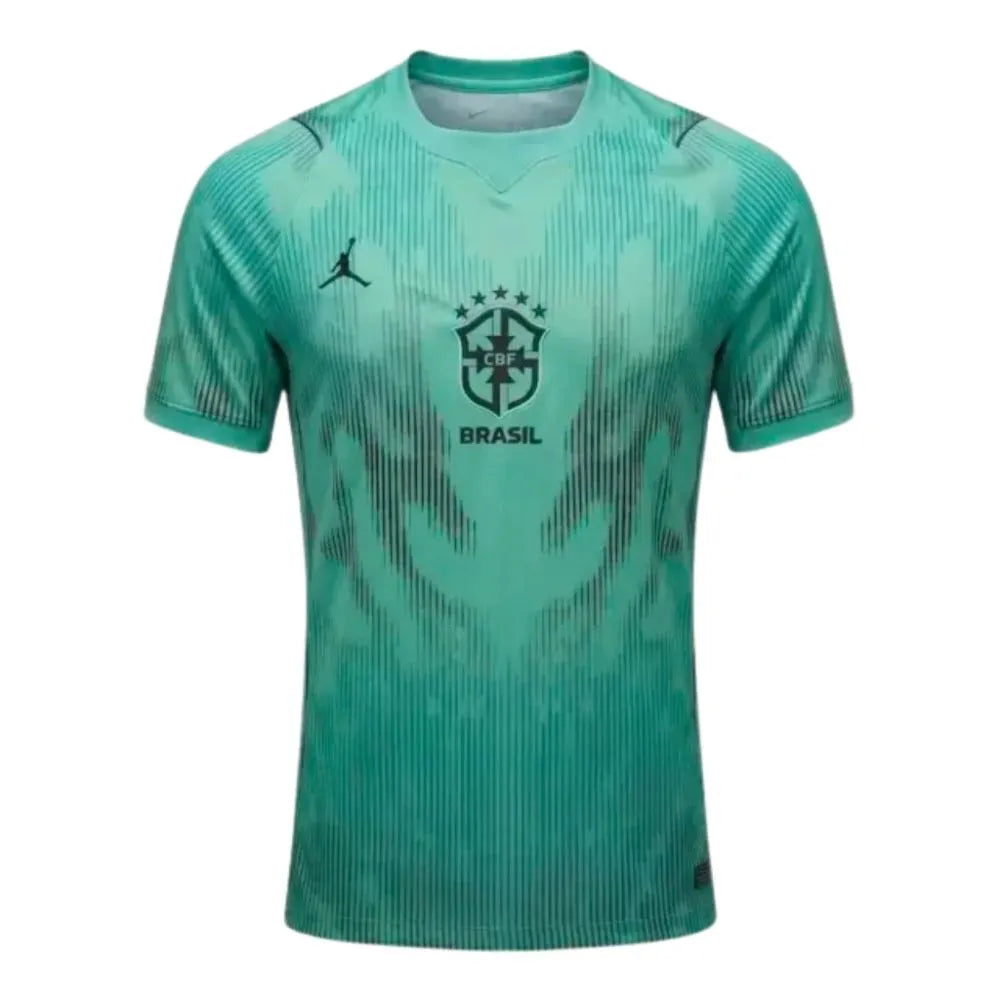 Camisa Futebol Goleiro Brasil Copa do Mundo 2026 Torcedor Verde Masculina