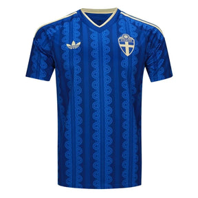 Camisa Futebol Suécia Copa do Mundo 2026 II Torcedor Azul Masculina