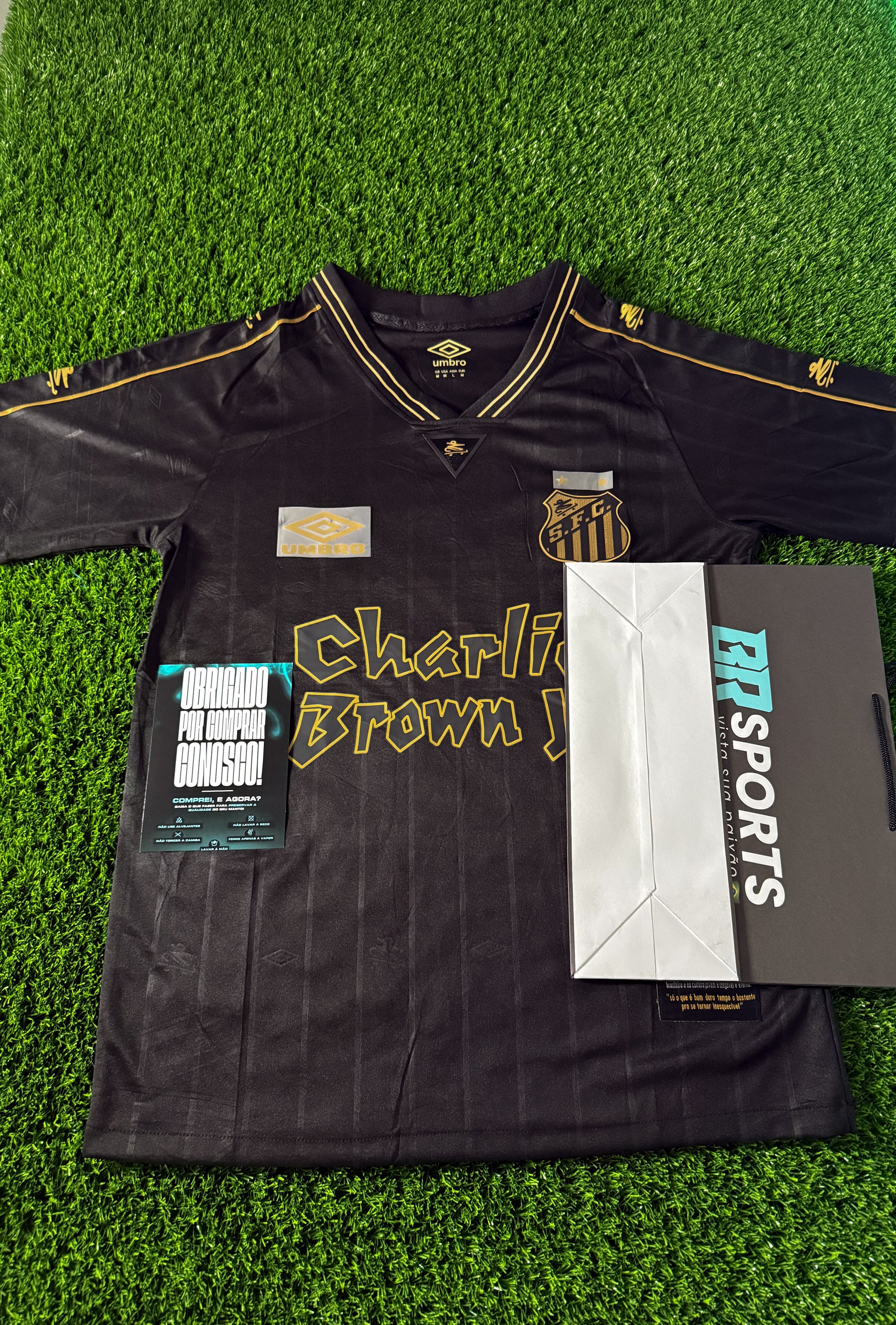 Camisa Do Santos X Cbjr - Edição Especial Preta+dourado