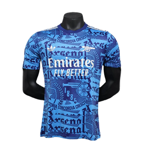 Camisa pré-jogo do Arsenal 25/26 - Azul - Versão Jogador