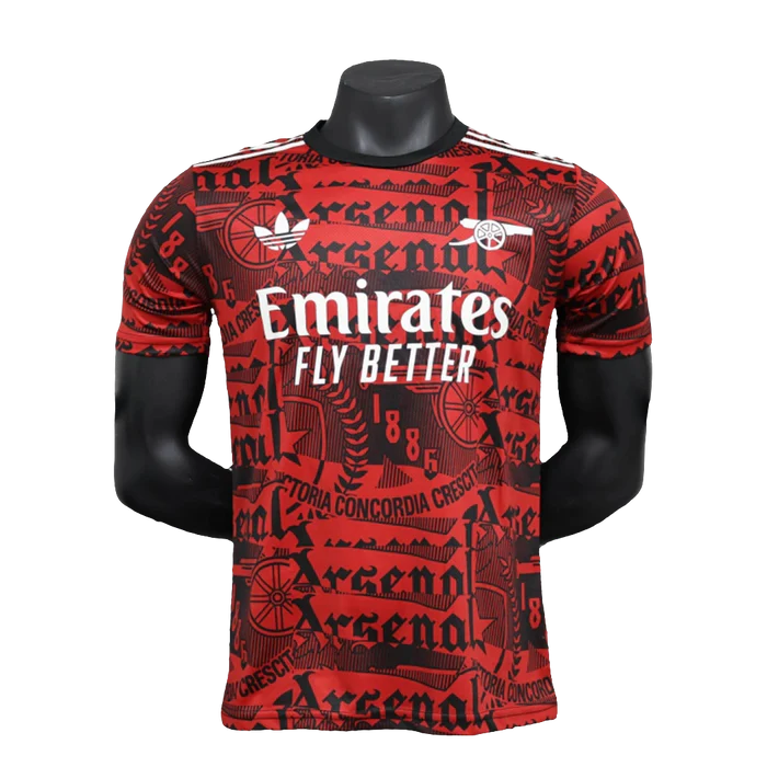 Camisa de treino do Arsenal 25/26 - Vermelho escuro - Versão de jogador