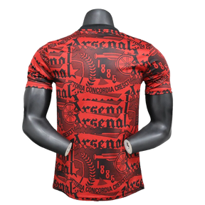 Camisa Arsenal 25/26 Treino - Vermelho Escuro - Versão Jogador