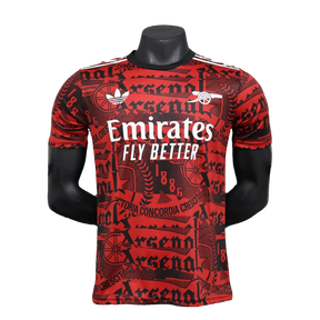 Camisa Arsenal 25/26 Treino - Vermelho Escuro - Versão Jogador