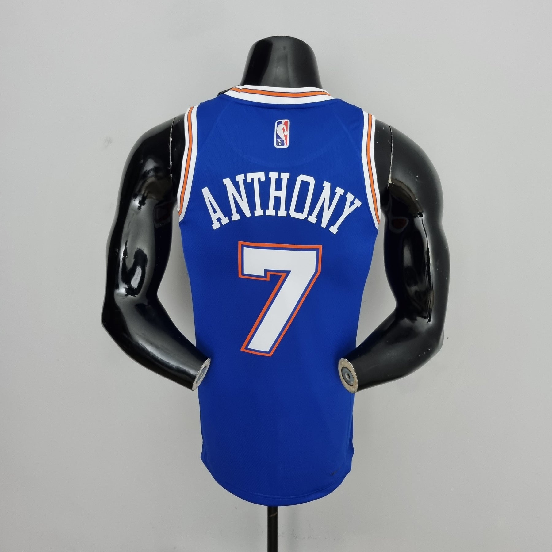 Camisa NBA NY Knicks #7 Anthony - 75° Aniversário Limited Blue
