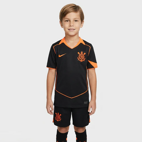 Conjunto Infantil Corinthians III Nike 25/26 Camisa+Shorts