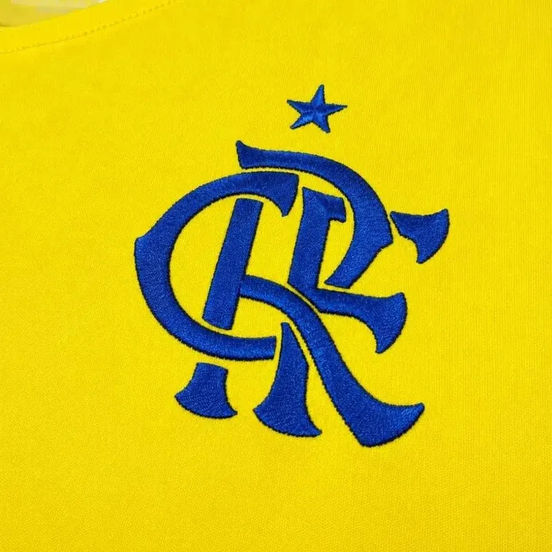 Camisa Flamengo Brasil 2026/2027 Patch Especial Amarela Torcedor Feminina
