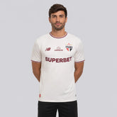 Camisa do São Paulo III 26/27 Masculina - Off White+Vinho