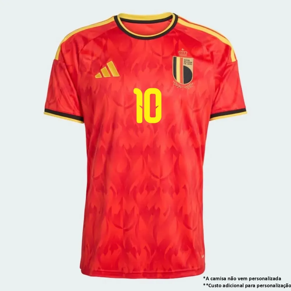 Camisa Bélgica I Adidas 2026 Vermelha