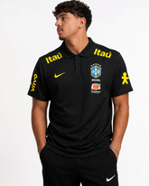 Camisa polo brasil - Preta