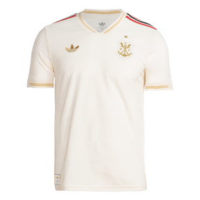 Camisa Flamengo Third 2025/26 -  Adidas Masculino - Bege - Versão Jogador