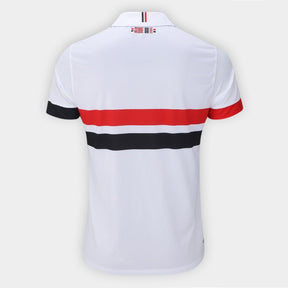 Camisa São Paulo I 24/25 Torcedor New Balance Masculina - Branco e Vermelho